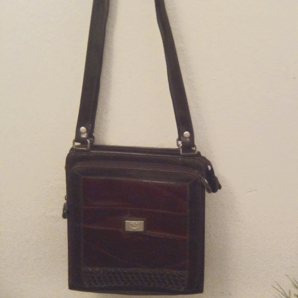Chantal Handbag BurgundyRed Leather SatchelHandbag